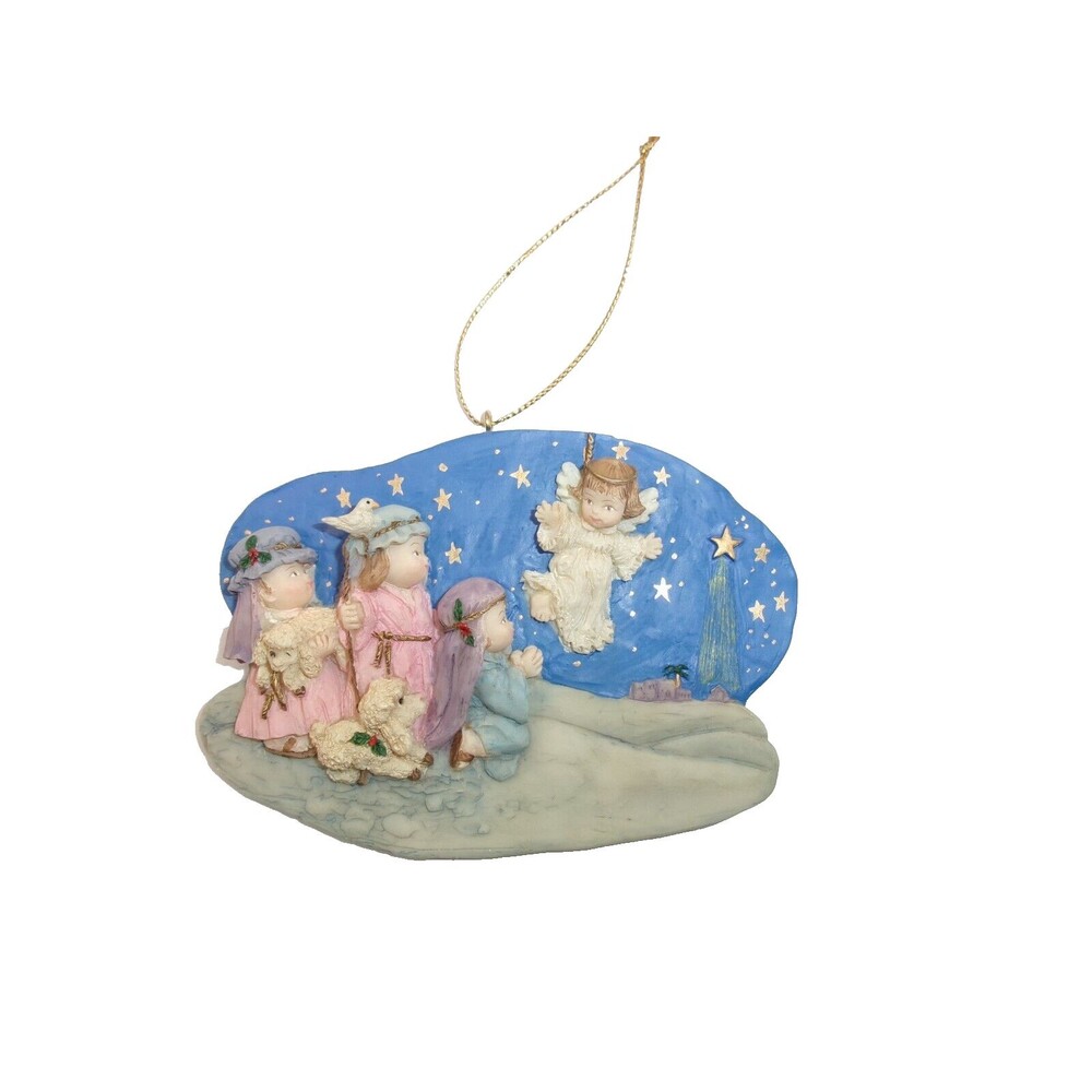 Silvestri Christmas Pageant Ornament Children's Nativity Play Relief New in Box